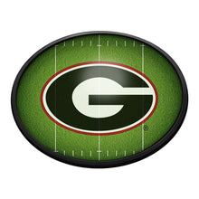 Load image into Gallery viewer, Georgia Bulldogs: On the 50 - Oval Slimline Lighted Wall Sign - The Fan-Brand