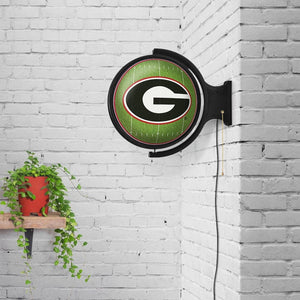 Georgia Bulldogs: On the 50 - Rotating Lighted Wall Sign - The Fan-Brand