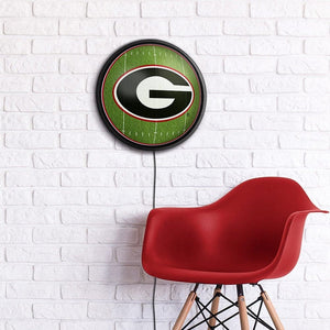 Georgia Bulldogs: On the 50 - Slimline Lighted Wall Sign - The Fan-Brand