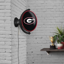 Load image into Gallery viewer, Georgia Bulldogs: Original Oval Rotating Lighted Wall Sign - The Fan-Brand