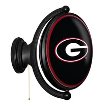 Load image into Gallery viewer, Georgia Bulldogs: Original Oval Rotating Lighted Wall Sign - The Fan-Brand