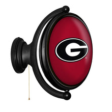 Load image into Gallery viewer, Georgia Bulldogs: Original Oval Rotating Lighted Wall Sign - The Fan-Brand