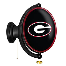 Load image into Gallery viewer, Georgia Bulldogs: Original Oval Rotating Lighted Wall Sign - The Fan-Brand