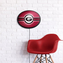 Load image into Gallery viewer, Georgia Bulldogs: Oval Slimline Lighted Wall Sign - The Fan-Brand