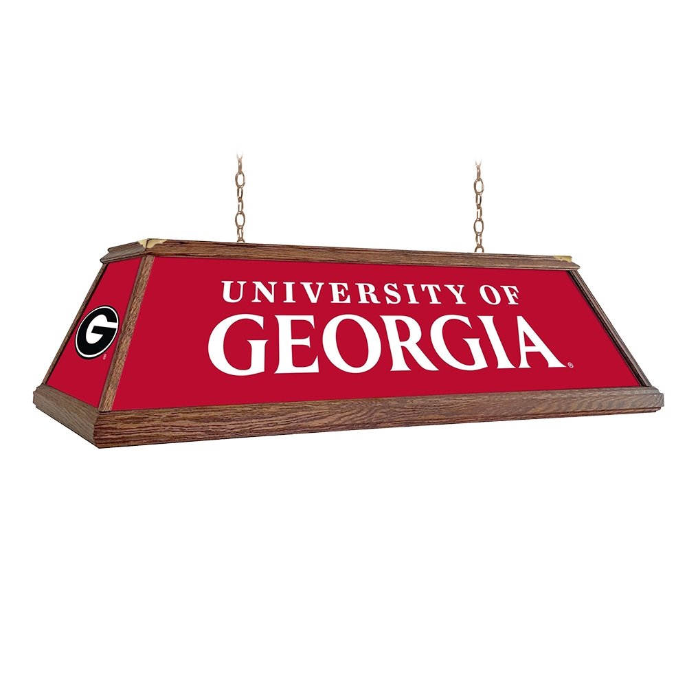 Georgia Bulldogs: Premium Wood Pool Table Light - The Fan-Brand