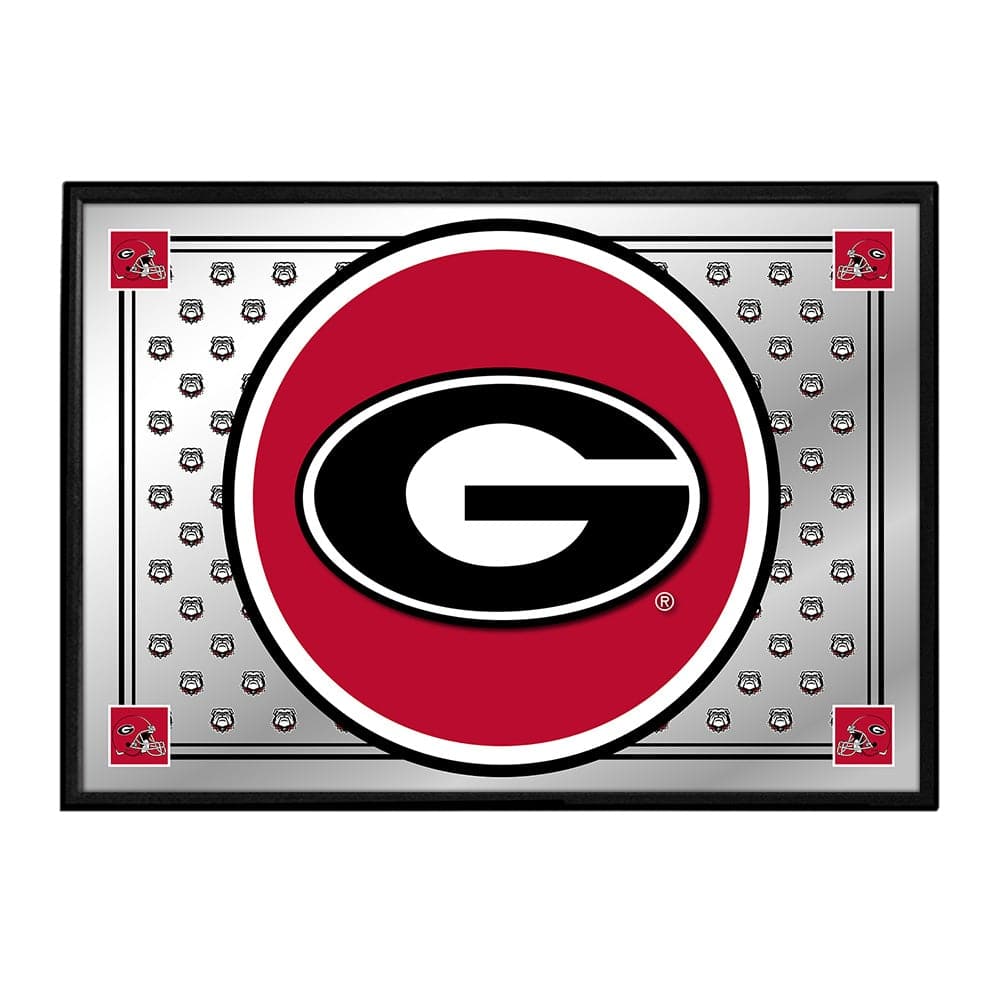 Georgia Bulldogs: Team Spirit - Framed Mirrored Wall Sign - The Fan-Brand