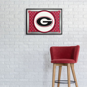 Georgia Bulldogs: Team Spirit - Framed Mirrored Wall Sign - The Fan-Brand
