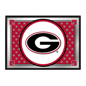 Georgia Bulldogs: Team Spirit - Framed Mirrored Wall Sign - The Fan-Brand