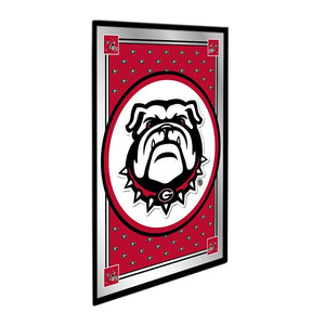 Georgia Bulldogs: Team Spirit, Uga - Framed Mirrored Wall Sign - The Fan-Brand