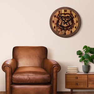 Georgia Bulldogs: Uga - Branded "Faux" Barrel Top Wall Clock - The Fan-Brand