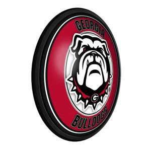 Georgia Bulldogs: Uga - Round Slimline Lighted Wall Sign - The Fan-Brand