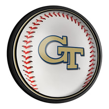 Load image into Gallery viewer, Georgia Tech Yellow Jackets: Baseball - Slimline Lighted Wall Sign - The Fan-Brand