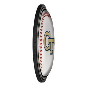 Georgia Tech Yellow Jackets: Baseball - Slimline Lighted Wall Sign - The Fan-Brand