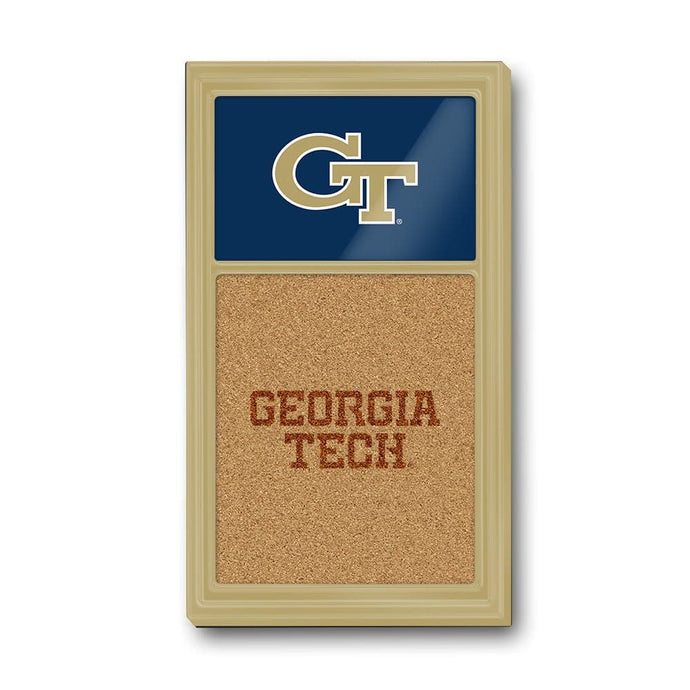 Georgia Tech Yellow Jackets: Dual Logo - Cork Note Board - The Fan-Brand