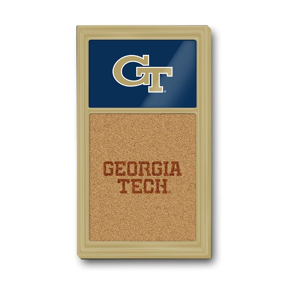 Georgia Tech Yellow Jackets: Dual Logo - Cork Note Board - The Fan-Brand