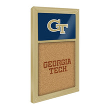 Load image into Gallery viewer, Georgia Tech Yellow Jackets: Dual Logo - Cork Note Board - The Fan-Brand