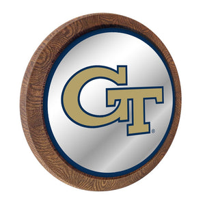 Georgia Tech Yellow Jackets: Mirrored Barrel Top Mirrored Wall Sign - The Fan-Brand