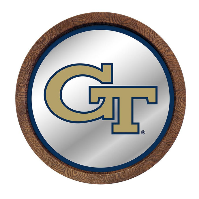 Georgia Tech Yellow Jackets: Mirrored Barrel Top Mirrored Wall Sign - The Fan-Brand