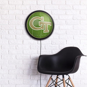 Georgia Tech Yellow Jackets: On the 50 - Slimline Lighted Wall Sign - The Fan-Brand