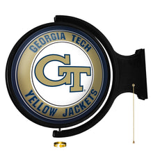 Load image into Gallery viewer, Georgia Tech Yellow Jackets: Original Round Rotating Lighted Wall Sign - The Fan-Brand