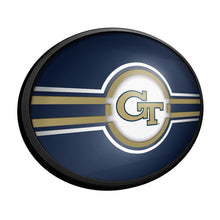 Load image into Gallery viewer, Georgia Tech Yellow Jackets: Oval Slimline Lighted Wall Sign - The Fan-Brand