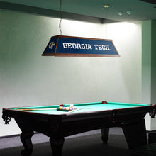 Load image into Gallery viewer, Georgia Tech Yellow Jackets: Premium Wood Pool Table Light - The Fan-Brand
