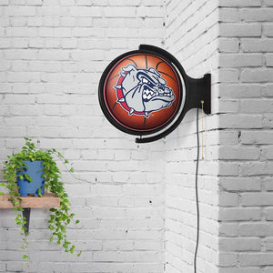 Gonzaga Bulldogs: Basketball - Original Round Rotating Lighted Wall Sign - The Fan-Brand