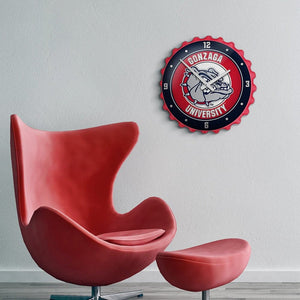 Gonzaga Bulldogs: Bottle Cap Wall Clock - The Fan-Brand