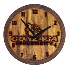 Load image into Gallery viewer, Gonzaga Bulldogs: Branded &quot;Faux&quot; Barrel Top Wall Clock - The Fan-Brand