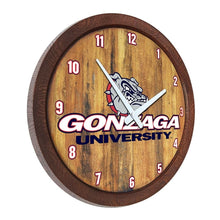 Load image into Gallery viewer, Gonzaga Bulldogs: &quot;Faux&quot; Barrel Top Wall Clock - The Fan-Brand