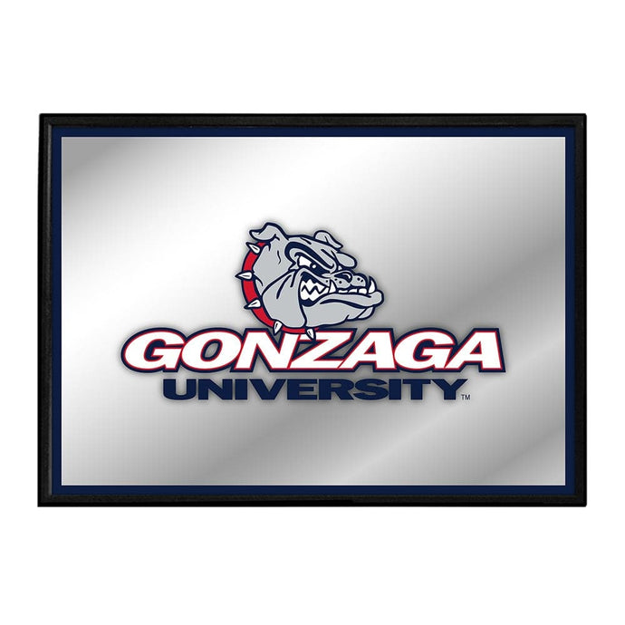 Gonzaga Bulldogs: Framed Mirrored Wall Sign - The Fan-Brand