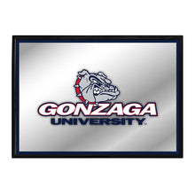 Load image into Gallery viewer, Gonzaga Bulldogs: Framed Mirrored Wall Sign - The Fan-Brand