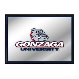 Gonzaga Bulldogs: Framed Mirrored Wall Sign - The Fan-Brand