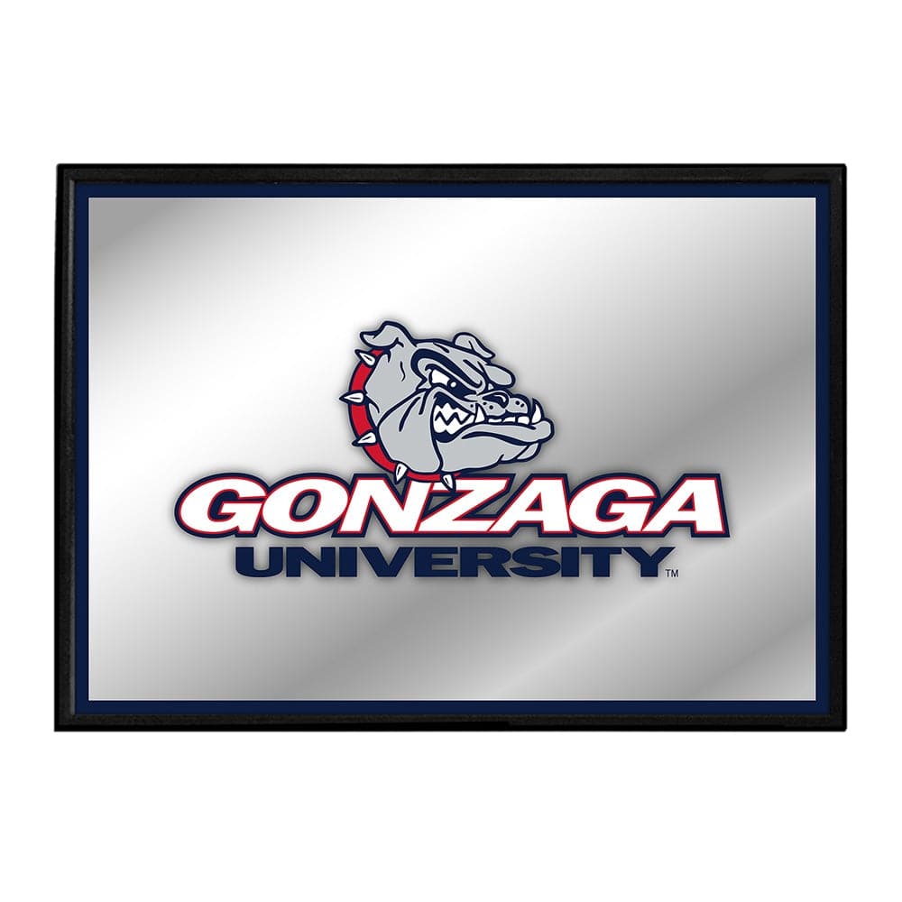 Gonzaga Bulldogs: Framed Mirrored Wall Sign - The Fan-Brand