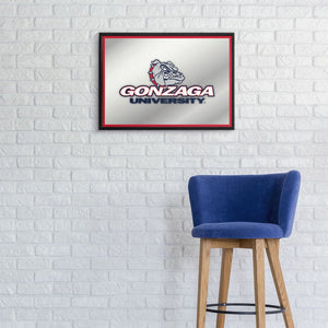 Gonzaga Bulldogs: Framed Mirrored Wall Sign - The Fan-Brand