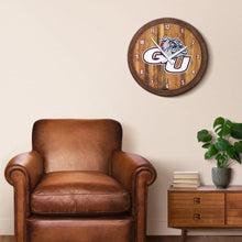 Load image into Gallery viewer, Gonzaga Bulldogs: GU - &quot;Faux&quot; Barrel Top Wall Clock - The Fan-Brand