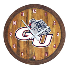 Load image into Gallery viewer, Gonzaga Bulldogs: GU - &quot;Faux&quot; Barrel Top Wall Clock - The Fan-Brand