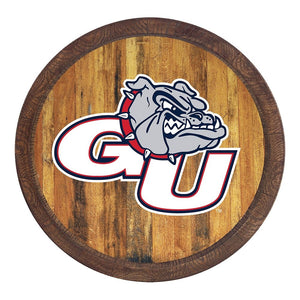 Gonzaga Bulldogs: GU - "Faux" Barrel Wall Sign - The Fan-Brand