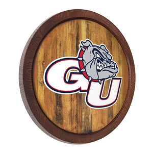 Gonzaga Bulldogs: GU - "Faux" Barrel Wall Sign - The Fan-Brand