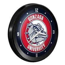 Load image into Gallery viewer, Gonzaga Bulldogs: Ribbed Frame Wall Clock - The Fan-Brand