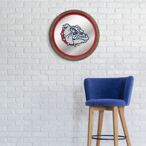 Gonzaga Bulldogs: Spike - "Faux" Barrel Top Mirrored Wall Sign - The Fan-Brand