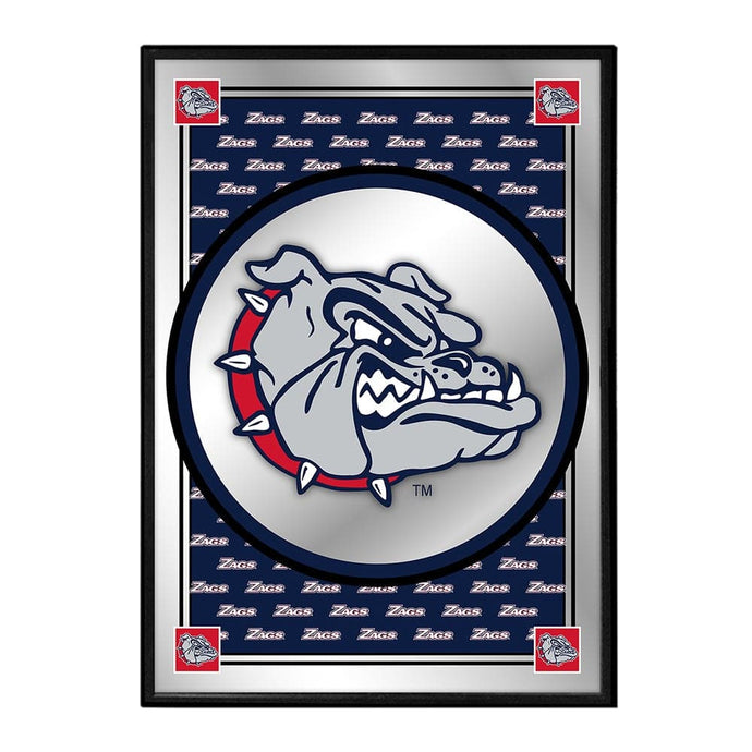 Gonzaga Bulldogs: Team Spirit, Spike - Framed Mirrored Wall Sign - The Fan-Brand