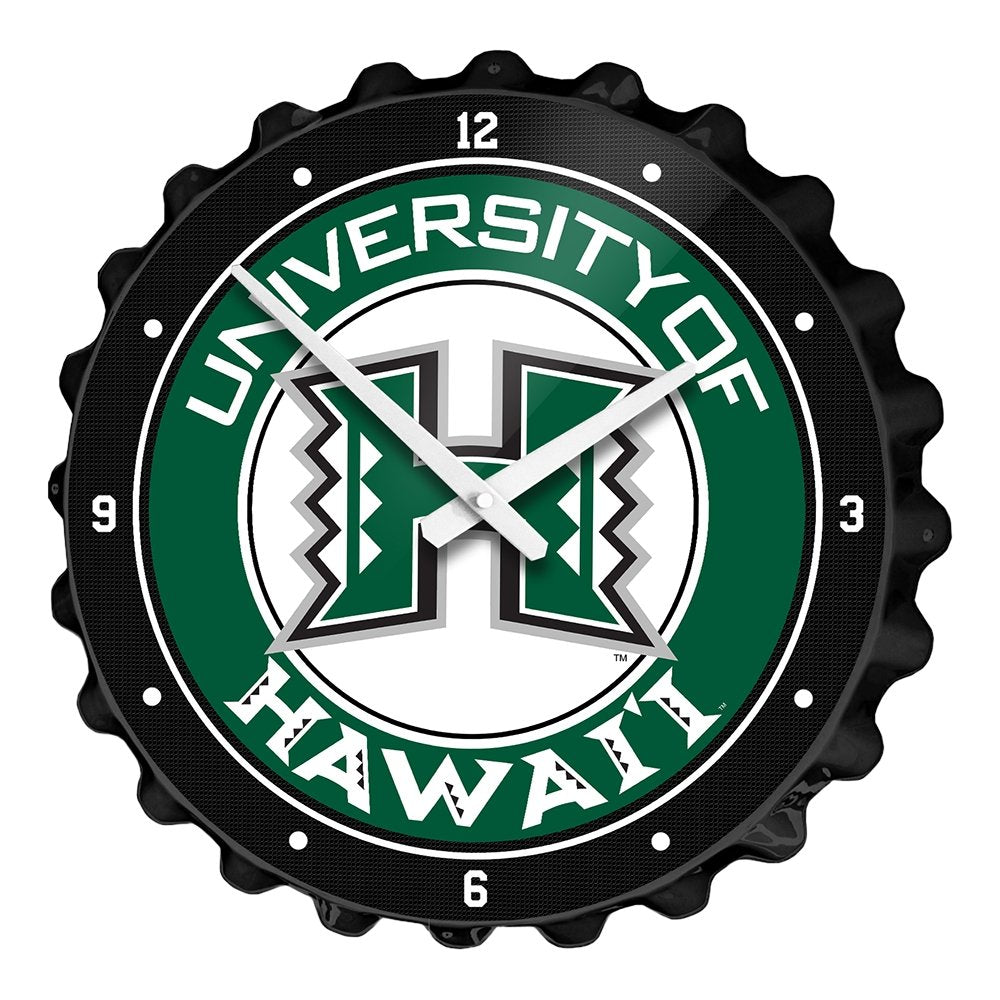 Hawaii Rainbow Warriors: Bottle Cap Wall Clock - The Fan-Brand