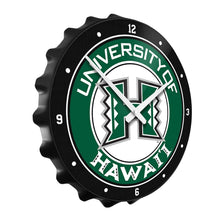 Load image into Gallery viewer, Hawaii Rainbow Warriors: Bottle Cap Wall Clock - The Fan-Brand