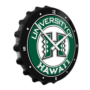 Hawaii Rainbow Warriors: Bottle Cap Wall Clock - The Fan-Brand