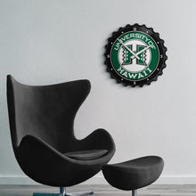Load image into Gallery viewer, Hawaii Rainbow Warriors: Bottle Cap Wall Clock - The Fan-Brand