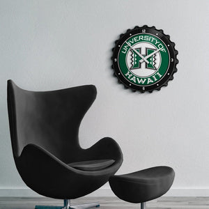Hawaii Rainbow Warriors: Bottle Cap Wall Clock - The Fan-Brand