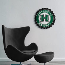 Load image into Gallery viewer, Hawaii Rainbow Warriors: Bottle Cap Wall Sign - The Fan-Brand