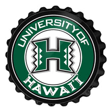 Load image into Gallery viewer, Hawaii Rainbow Warriors: Bottle Cap Wall Sign - The Fan-Brand