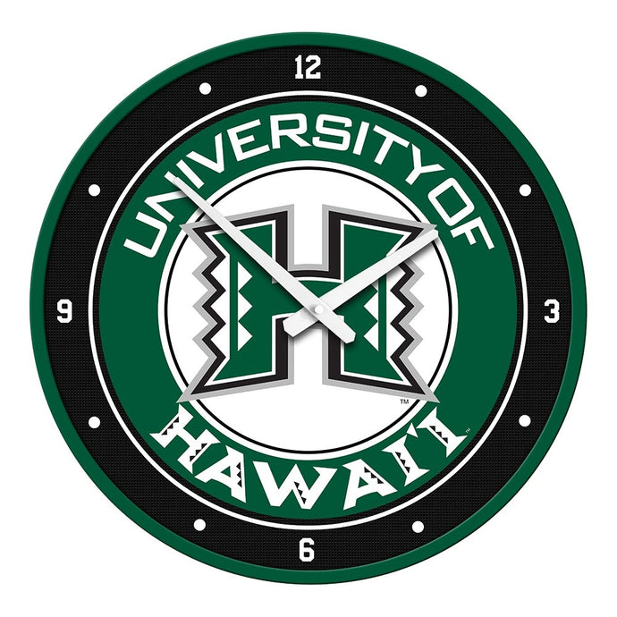 Hawaii Rainbow Warriors: Modern Disc Wall Clock - The Fan-Brand